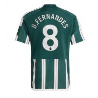 Camiseta Manchester United Bruno Fernandes #8 Visitante Equipación 2023-24 manga corta